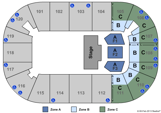 Agganis Arena Sesame Street - Zone Seating Chart