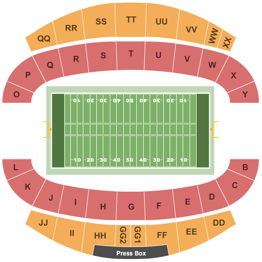 Aggie Memorial Stadium NMSU NMSU Football Seating Chart