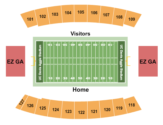 UC Davis Health Stadium Football Seating Chart