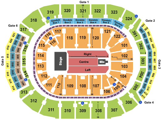 Scotiabank Arena Bon Jovi Seating Chart