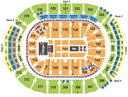 Scotiabank Arena Demi Lovato Seating Chart
