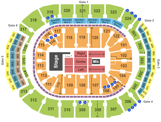 Scotiabank Arena Depache Mode Seating Chart