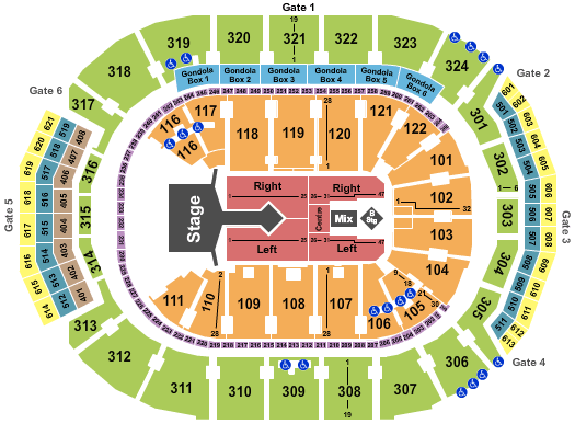 Scotiabank Arena Enrique & Pitbull Seating Chart