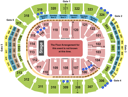 Scotiabank Arena Generic Floor Seating Chart