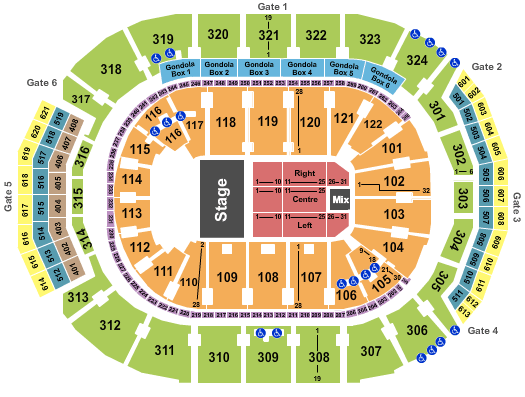 Scotiabank Arena Endstage 5 Seating Chart