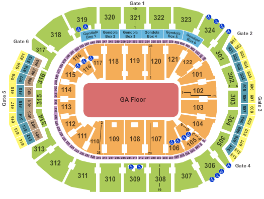 Scotiabank Arena Kanye West Seating Chart