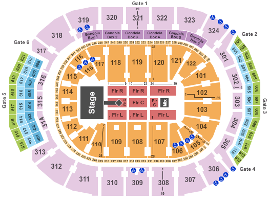 Scotiabank Arena Mary J. Blige Seating Chart