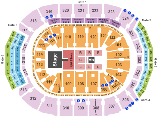 Scotiabank Arena Pentatonix Seating Chart