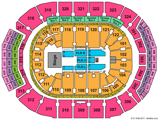 Scotiabank Arena DELETE THIS CONFIG 1 Seating Chart