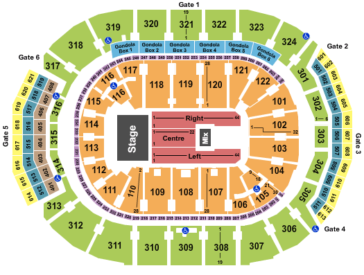Scotiabank Arena Rod Stewart Seating Chart