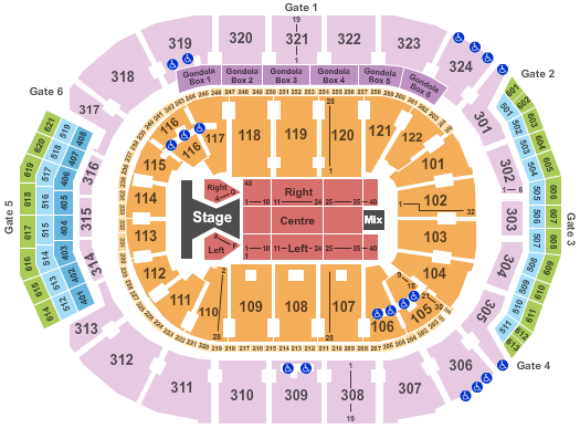 Scotiabank Arena Tim McGraw Seating Chart