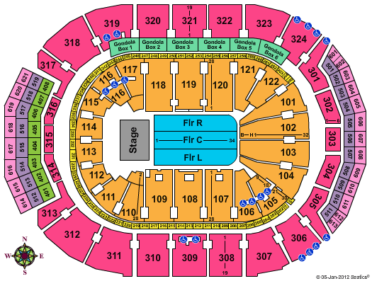 Scotiabank Arena Tool Seating Chart