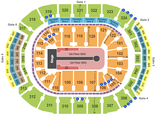Scotiabank Arena U2 Seating Chart