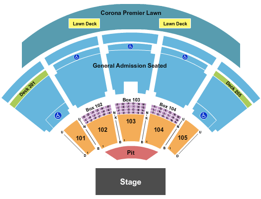 Ak-chin Pavilion Seating Chart - Phoenix