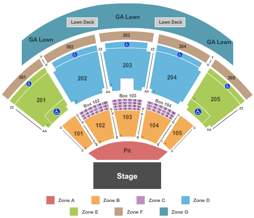 Talking Stick Resort Amphitheatre do not use Seating Chart