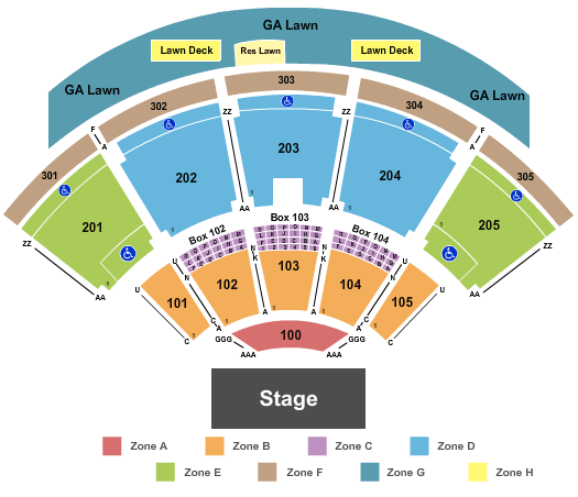 Talking Stick Resort Amphitheatre Endstage Int Zone 2 Seating Chart