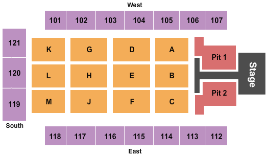 Akins Arena at The Classic Center Old Dominion Seating Chart