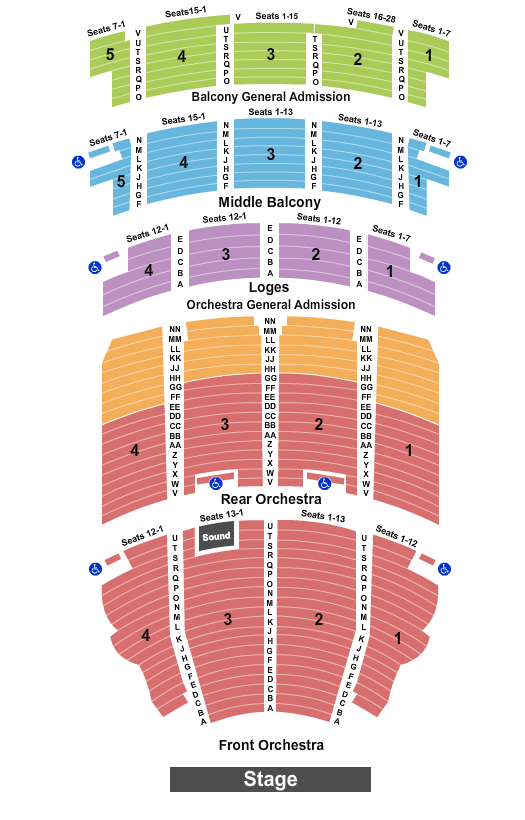 Akron Civic Theatre Endstage 2 Seating Chart