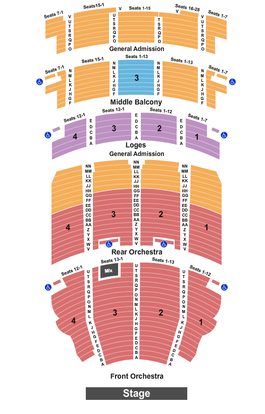 Akron Civic Theatre Kickboxing Seating Chart