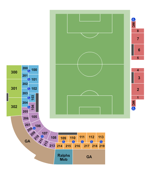 Al Lang Stadium Soccer Seating Chart