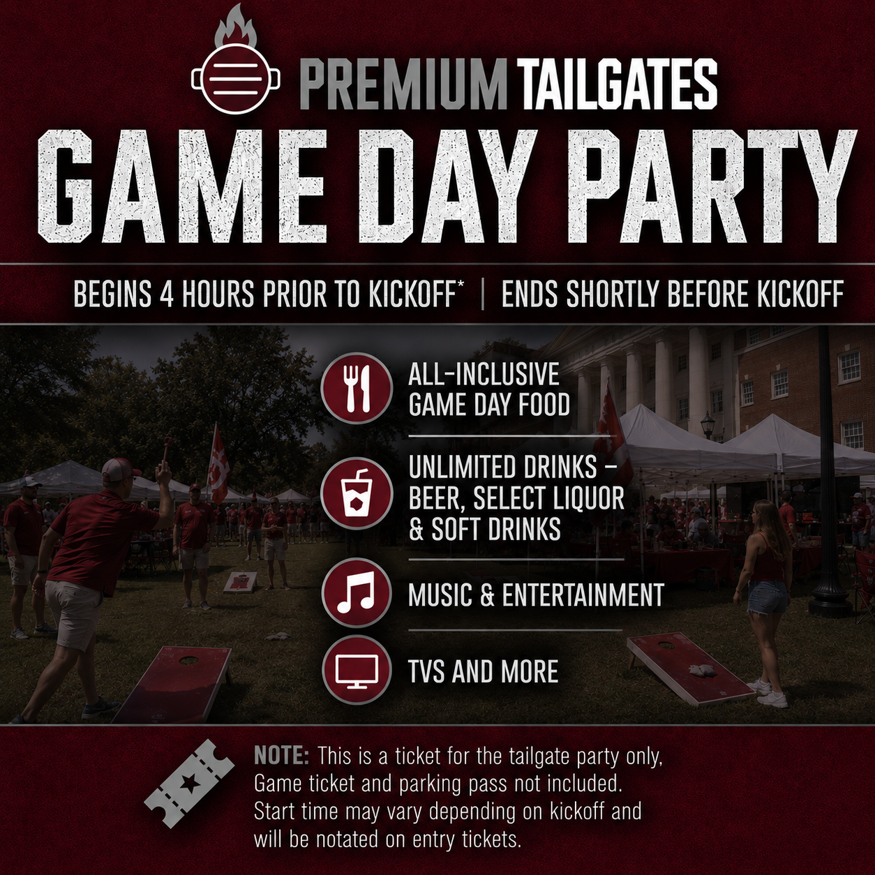 Premium Tailgate Party: Alabama Crimson Tide vs. Texas A&M Aggies