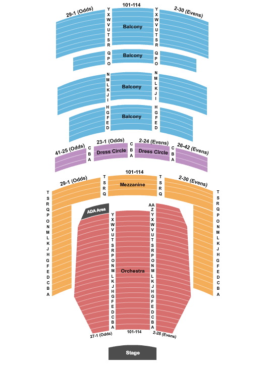Alabama Theatre - Birmingham Seating Chart
