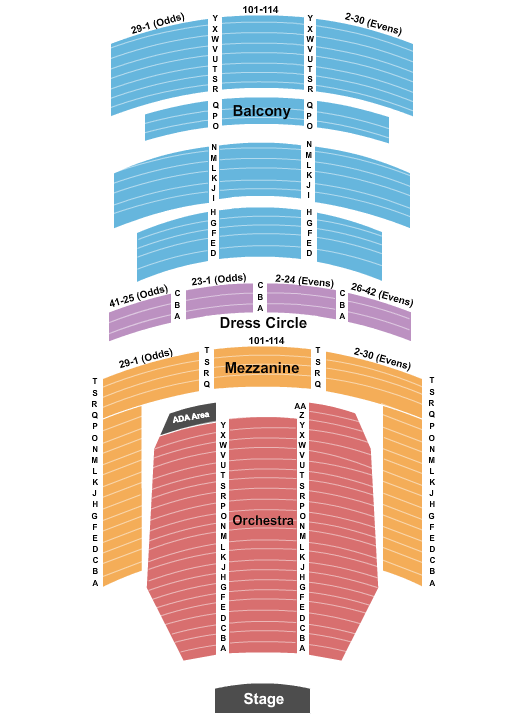Alabama Theatre - Birmingham Seating Chart