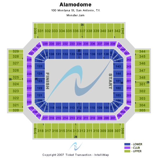 Alamodome Monster Jam Seating Chart