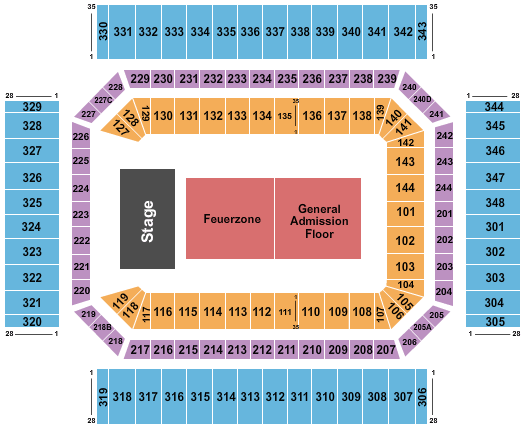 Alamodome Rammstein Seating Chart