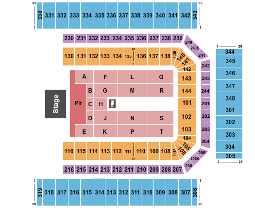 Alamodome Red Hot Chilli Peppers Seating Chart