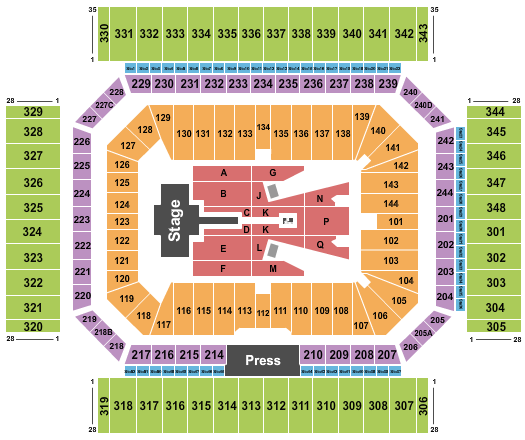 Alamodome Seating Chart