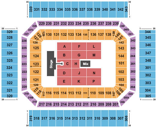 Alamodome The Stadium Tour Seating Chart