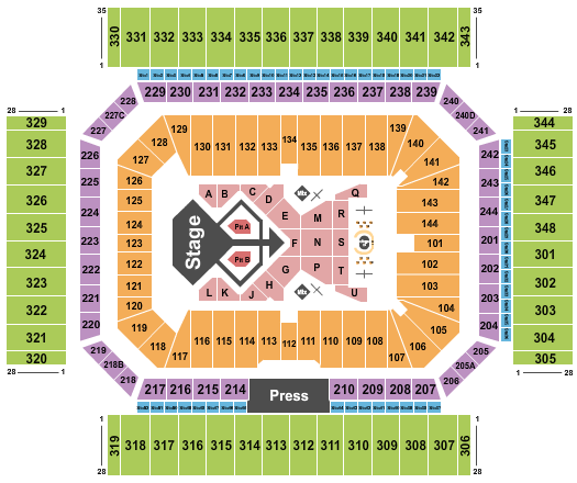 Alamodome Seating Chart