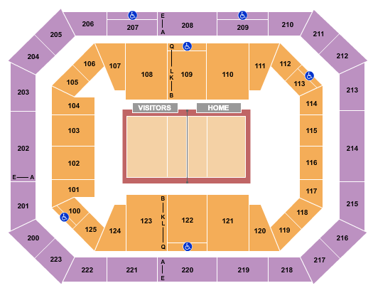Alaska Airlines Center Alaska Anchorage Seawolves Volleyball Seating Chart