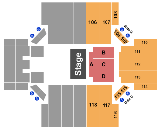 Albany Civic Center Half House 2 Seating Chart