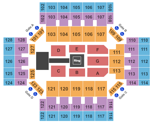 Albany Civic Center WWE Seating Chart