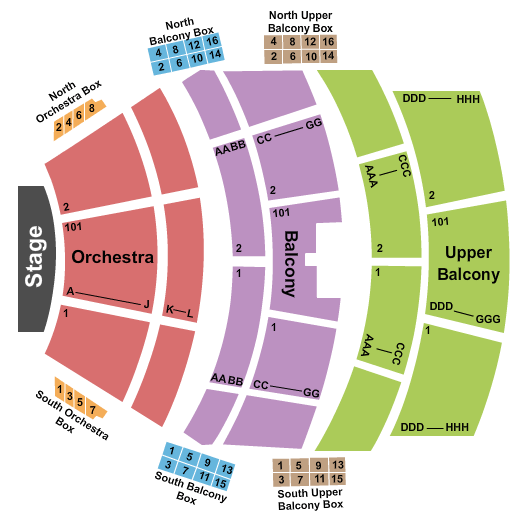 Albany Municipal Auditorium End Stage Seating Chart