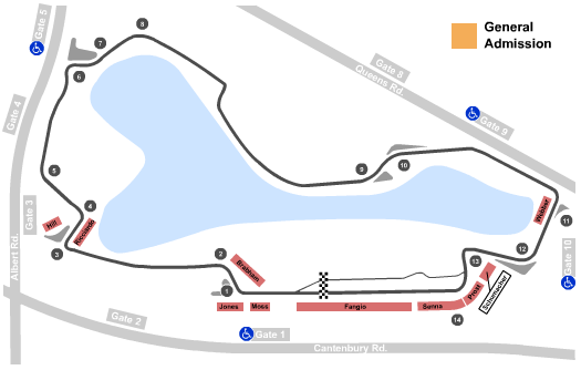 Albert Park Circuit Formula1 2023 Seating Chart