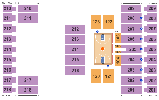 Alerus Center Basketball 2 Seating Chart