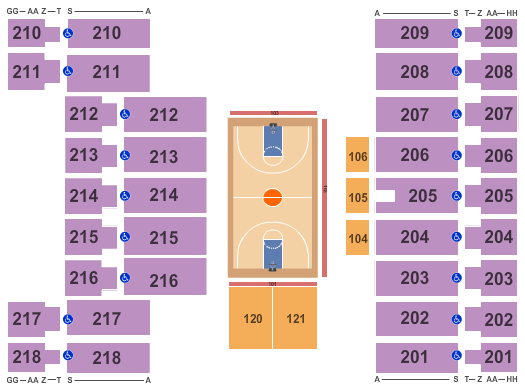 Alerus Center Basketball Seating Chart