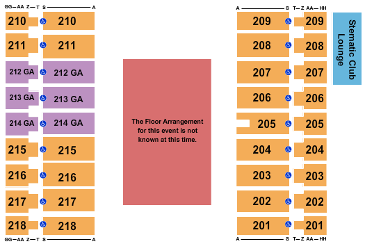 Alerus Center Generic Floor Seating Chart