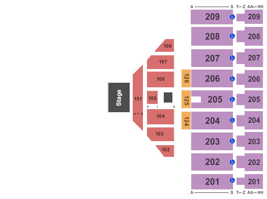 Alerus Center Theatre Seating Chart