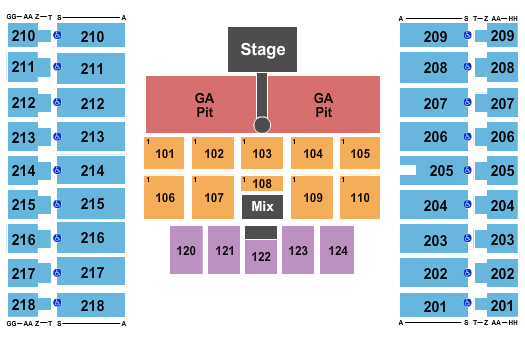 Alerus Center Thomas Rhett Seating Chart