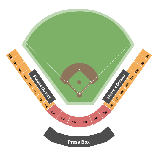 Alexander Field Baseball 2020 Seating Chart
