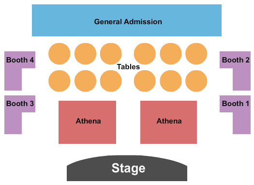 Athena Showlounge At Alexis Park Seating Map