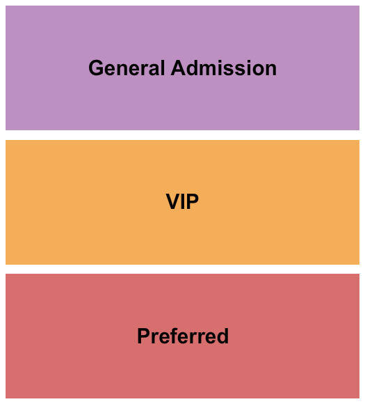 Algonquin College Commons Theatre GA/VIP/Preferred Seating Chart