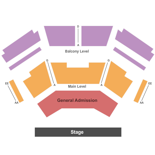 Algonquin College Commons Theatre Standard Seating Chart