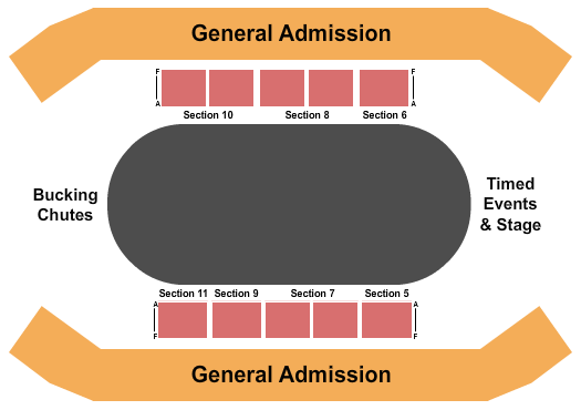 All Seasons Arena At North Dakota State Fairgrounds Rodeo Seating Chart