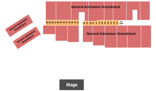 Allegan County Fair GA Grandstands/RSV Boxes Seating Chart