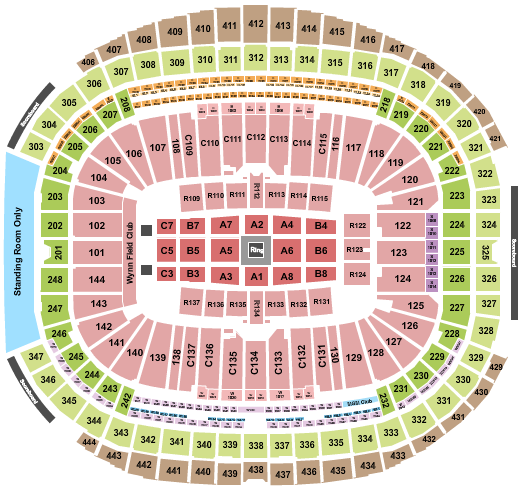 Allegiant Stadium Boxing Seating Chart